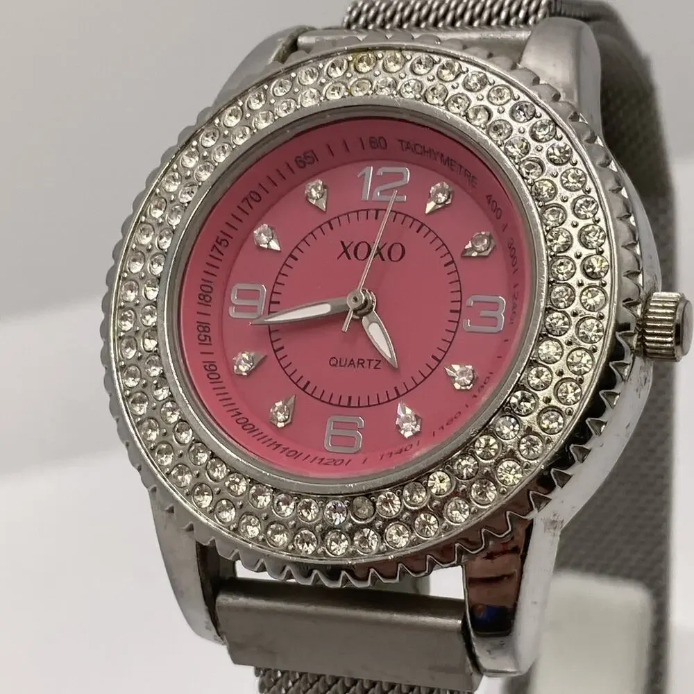 XOXO Womens Rhinestone Watch New Battery